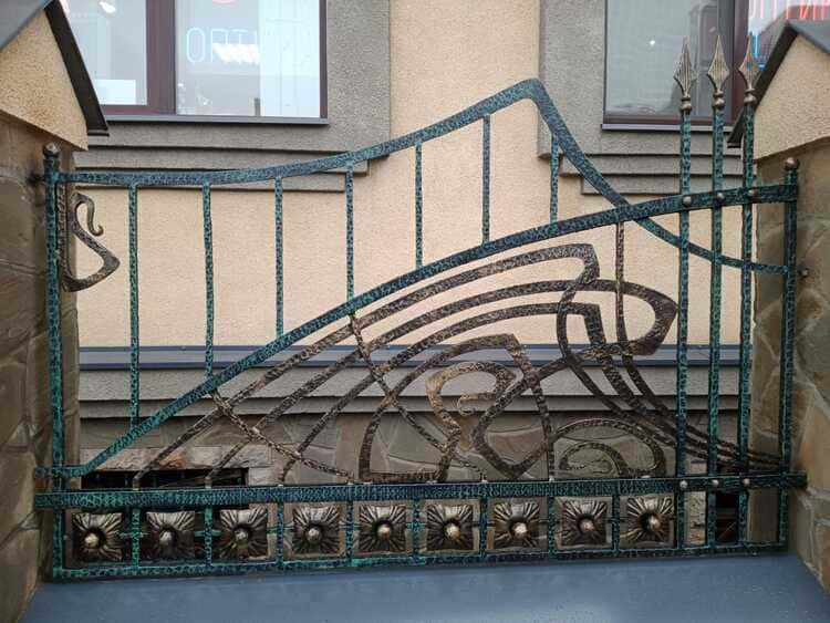Металлические ворота Дубна